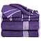 Hastings Home Hastings Home Rio 8 Piece 100 Percent Cotton Towel Set - Eggplant 936593VIY - alternate 2